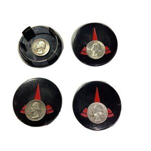 SET OF 4 For ESLA /Red Wheel Rim Center Hub Caps Free Shipping NEW